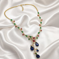 Velzora Velzora Elysian Necklace-Blue