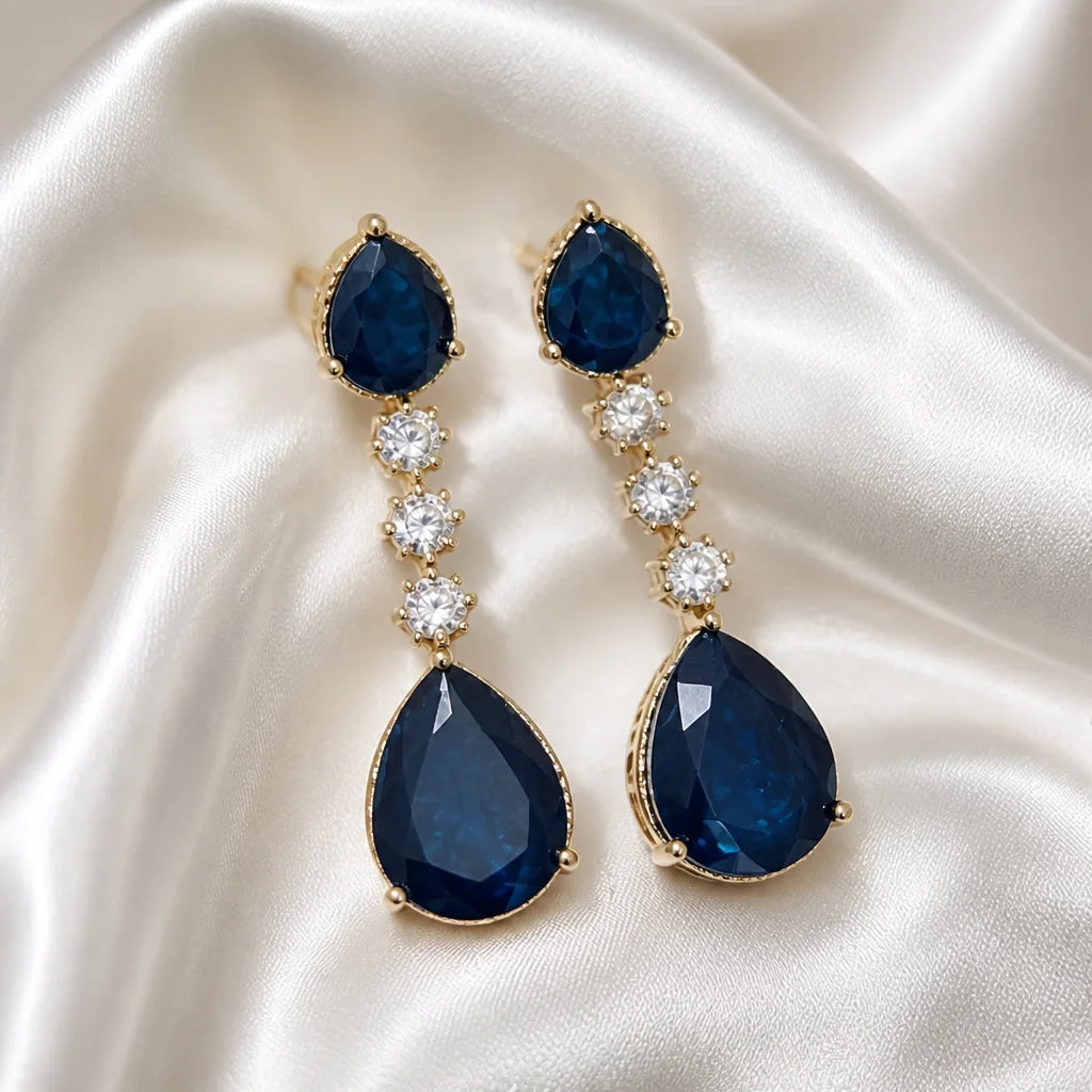 Velzora Velzora Elysian Necklace-Blue
