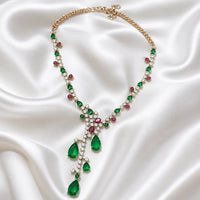 Velzora Velzora Elysian Necklace-Emerald Green