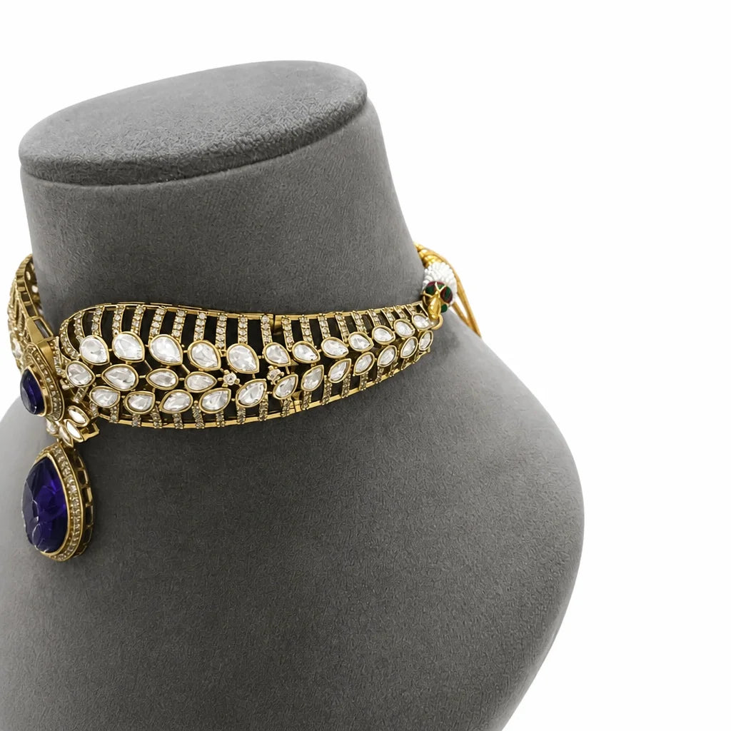 Velzora Zariya Crimson Veil Choker-Amethyst Purple