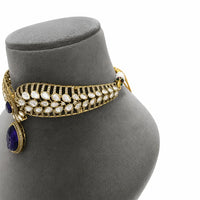 Velzora Zariya Crimson Veil Choker-Amethyst Purple