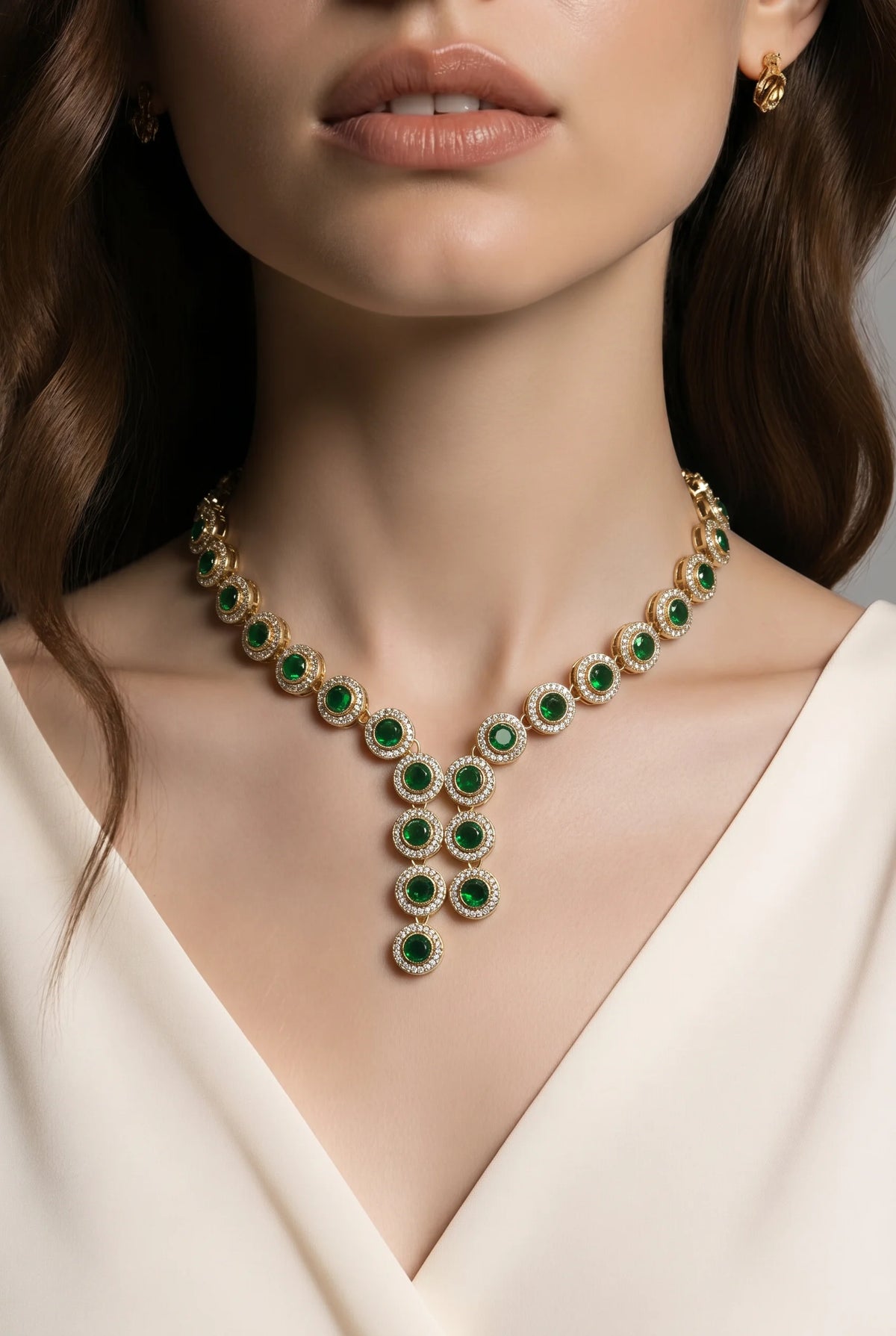 Velzora Zariya Emerald Rain Necklace