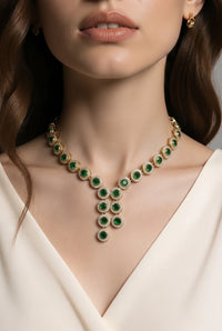 Velzora Zariya Emerald Rain Necklace