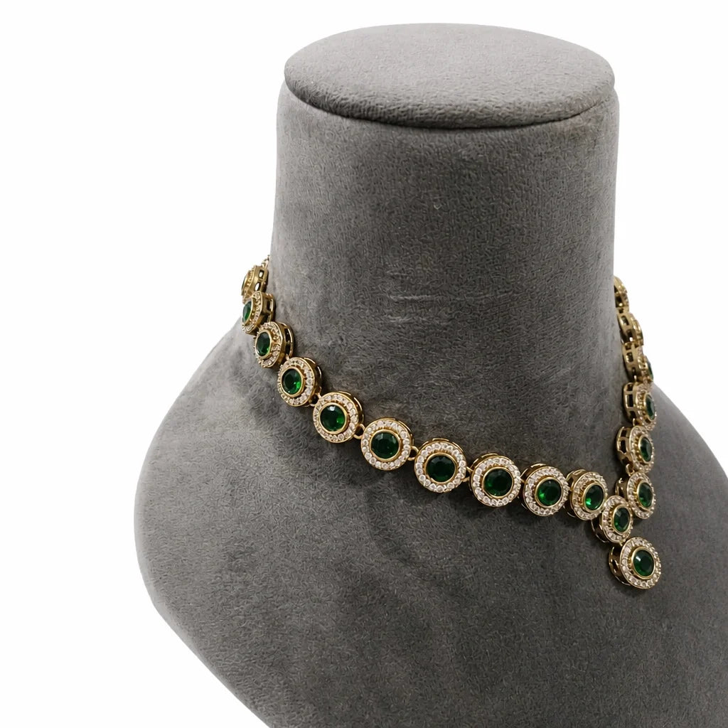 Velzora Zariya Emerald Rain Necklace
