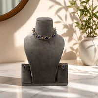 Velzora Sabhya Midnight Necklace-Multi colour