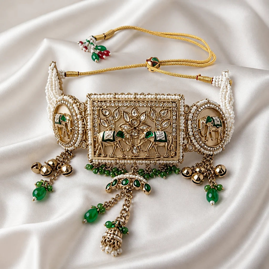 Velzora Pearlea Shahi Gajraaj Choker
