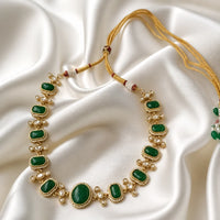 Velzora Zariya Gulnaar Necklace-Green