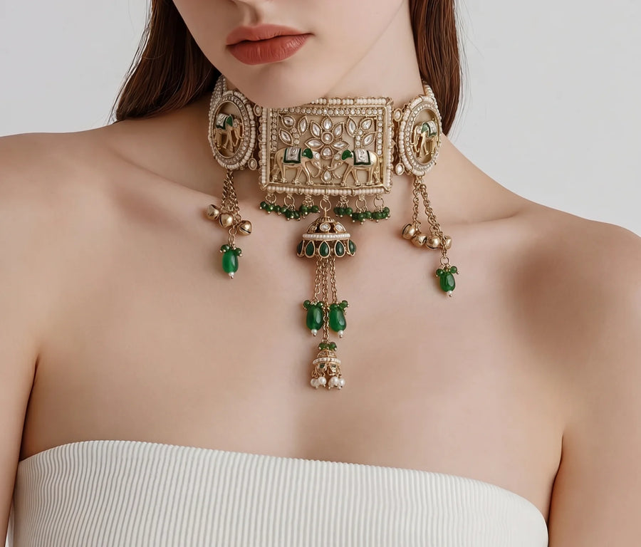 Velzora Pearlea Shahi Gajraaj Choker