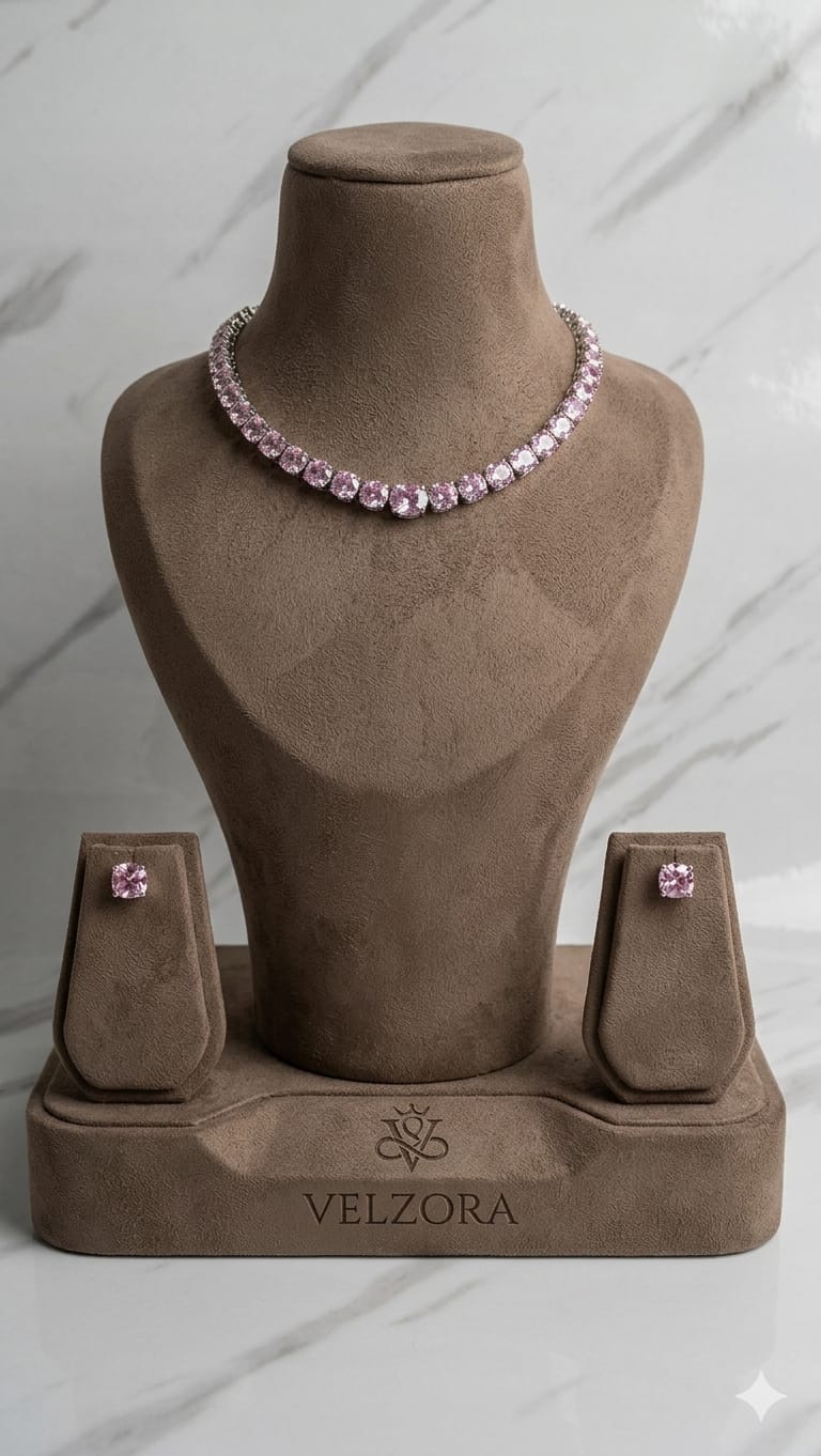 Velzora Signature Pink Aura Necklace
