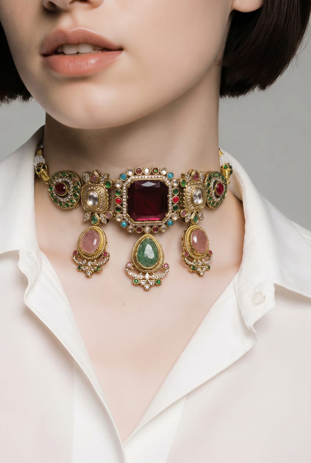Velzora Sabhya Ruhan Choker Set