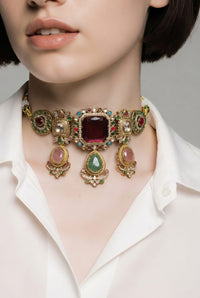 Velzora Sabhya Ruhan Choker Set