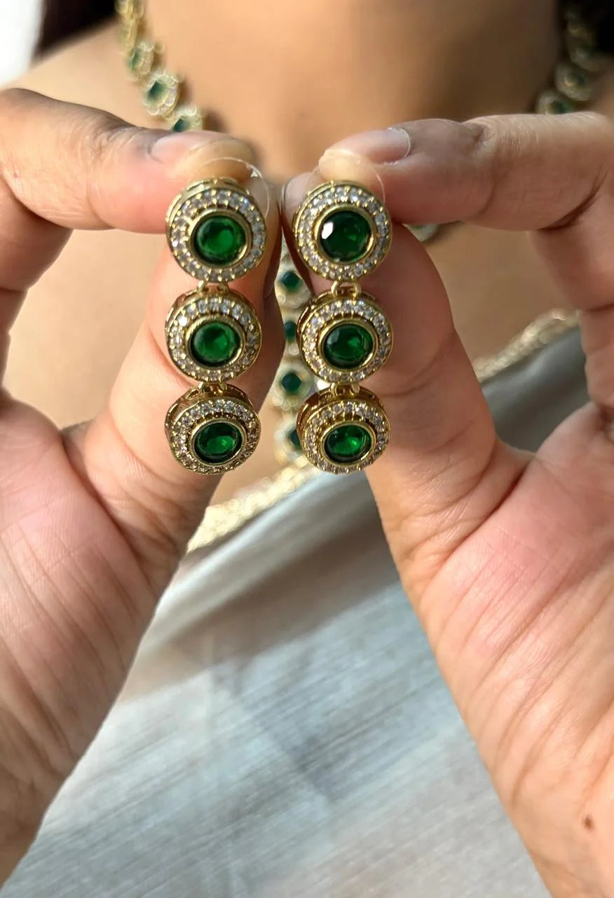 Velzora Zariya Emerald Rain Necklace