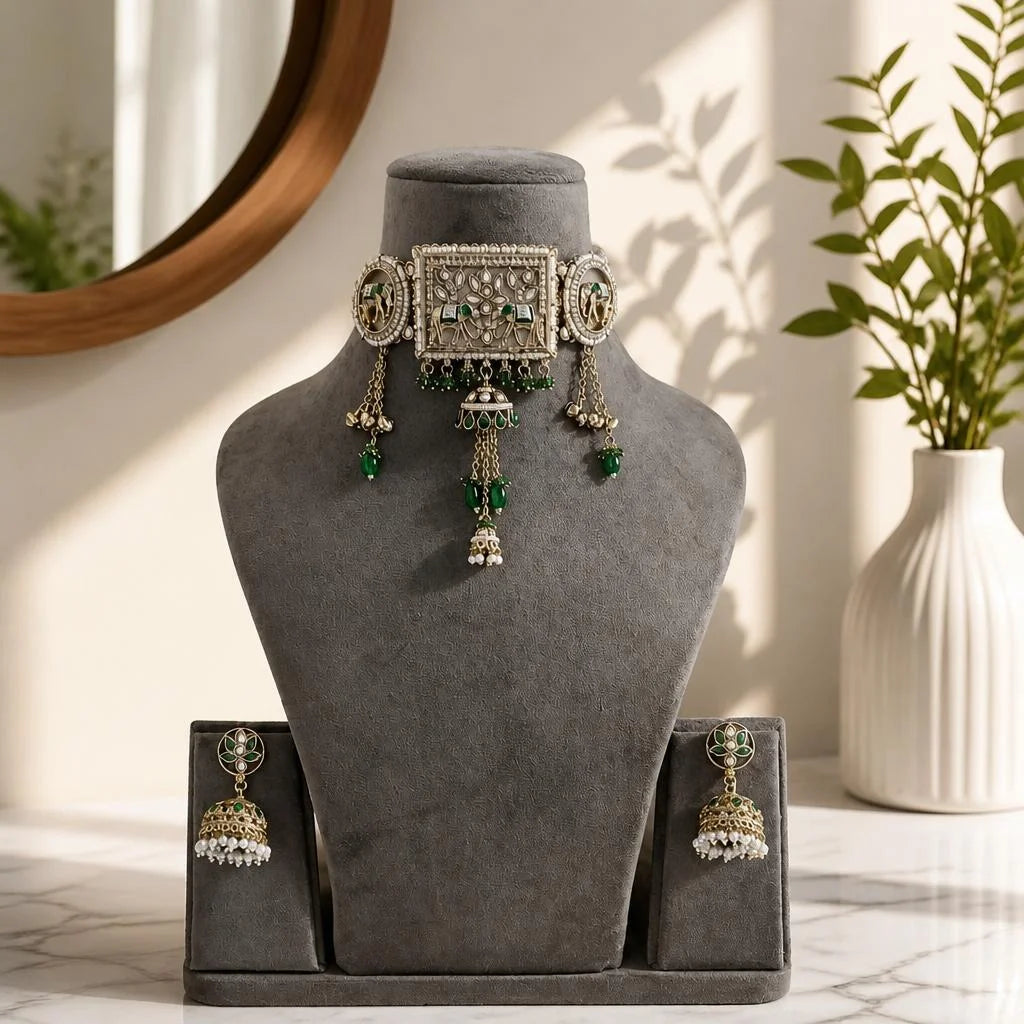 Velzora Pearlea Shahi Gajraaj Choker
