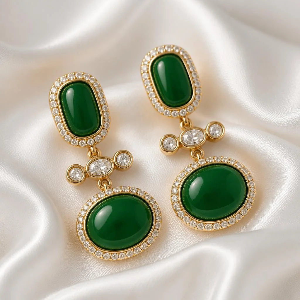 Velzora Zariya Gulnaar Necklace-Green