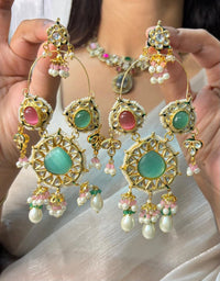 Velzora Mira Pearl Hoop Earrings