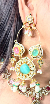 Velzora Mira Pearl Hoop Earrings