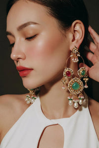 Velzora Mira Pearl Hoop Earrings