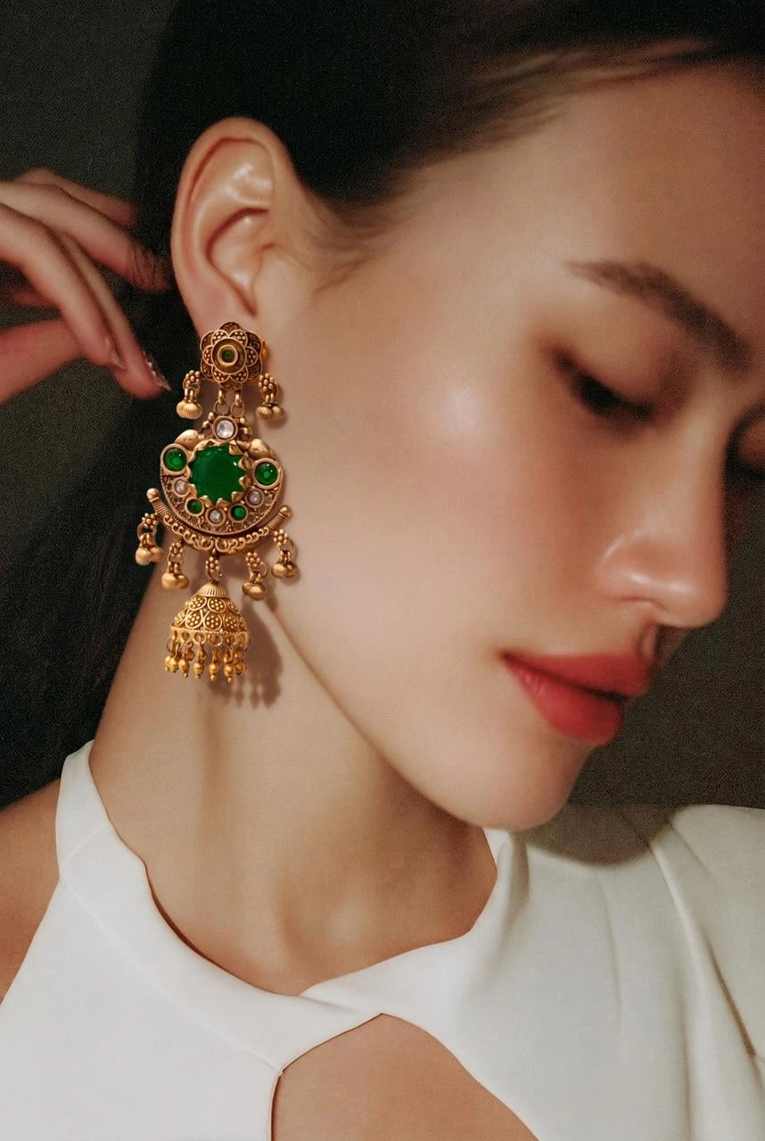 Velzora Rubaa Crescent Earrings