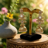 Velzora Ivory Bell Earrings