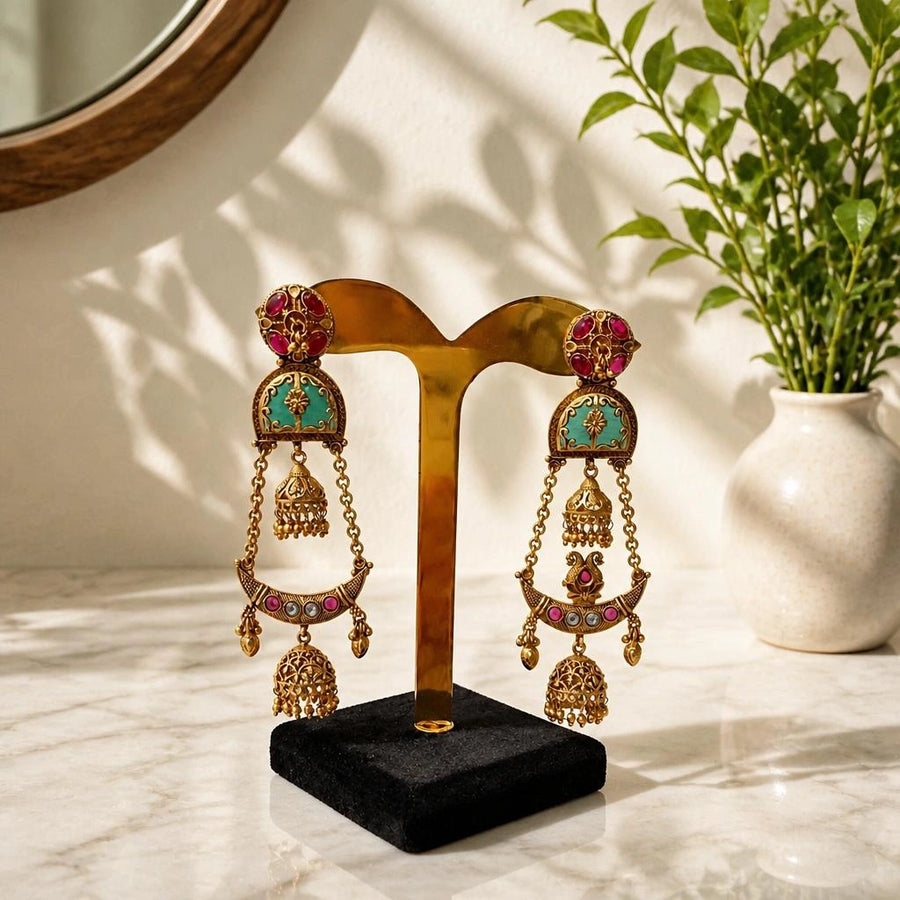 Velzora Meher Jhumki Earrings