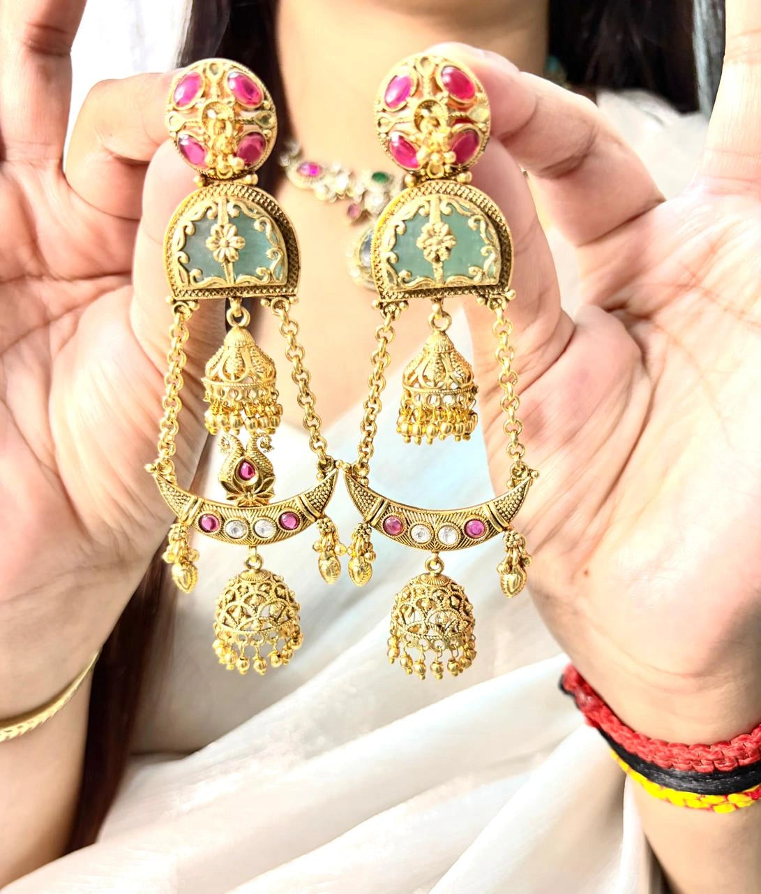 Velzora Meher Jhumki Earrings