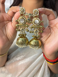 Velzora Ivory Bell Earrings