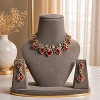 Velzora Signature Ruby Royale Necklace Set
