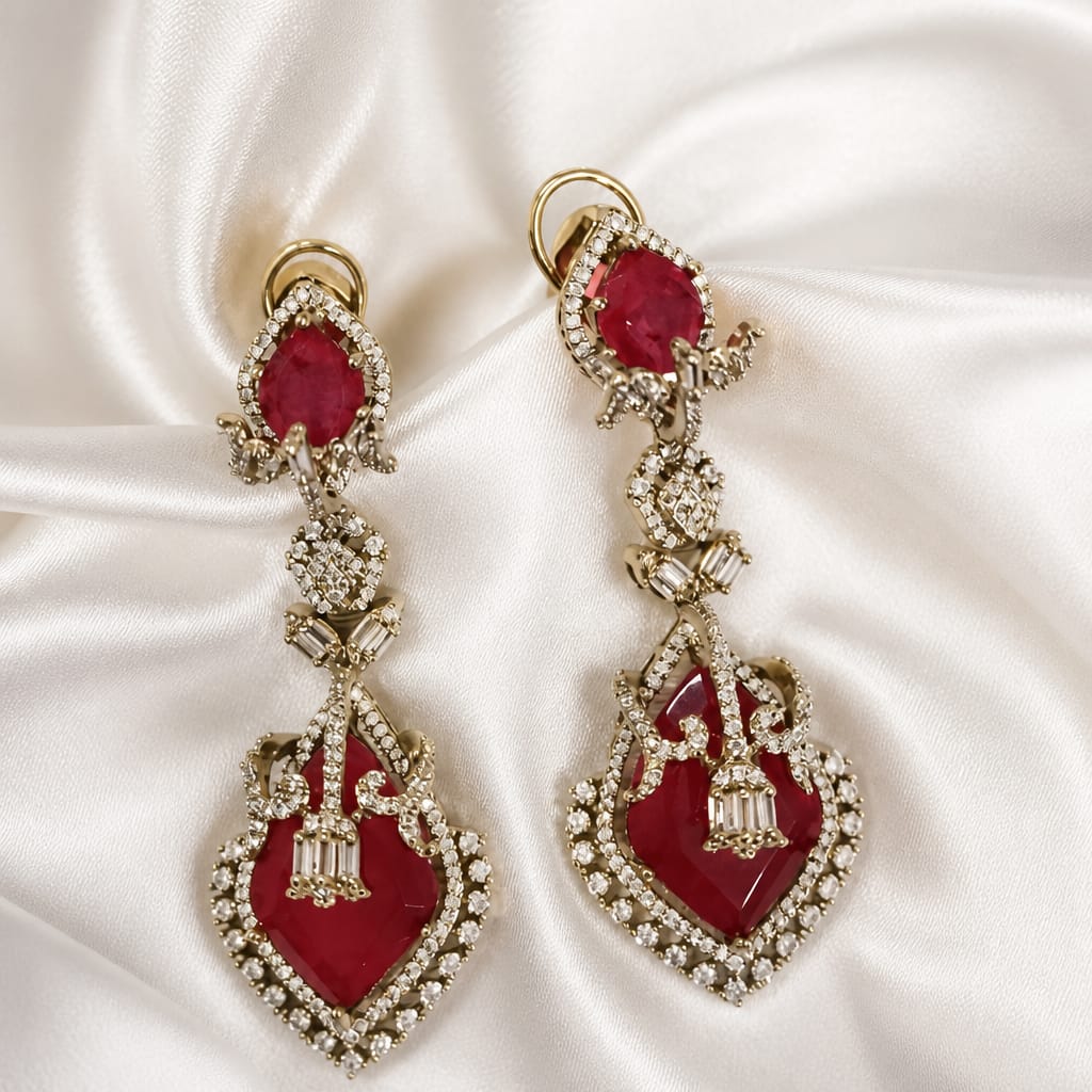 Velzora Signature Ruby Royale Necklace Set