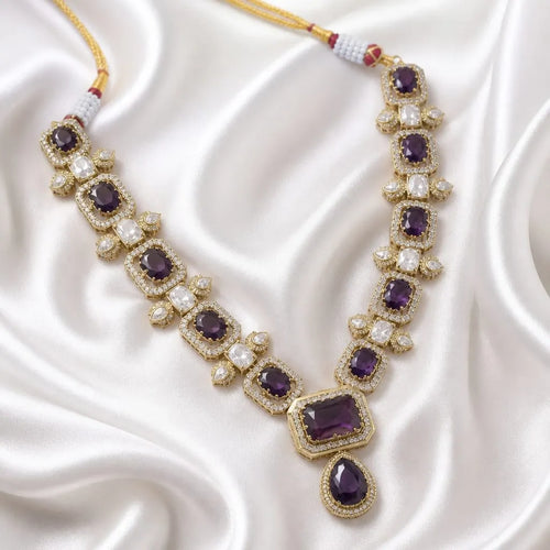 Velzora Amethyst Royale Necklace Set