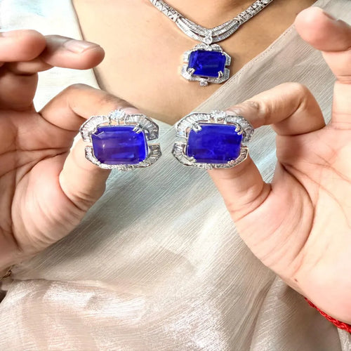 Velzora Empress Necklace-Blue
