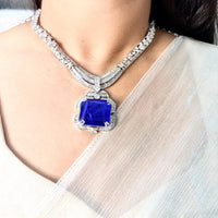 Velzora Empress Necklace-Blue