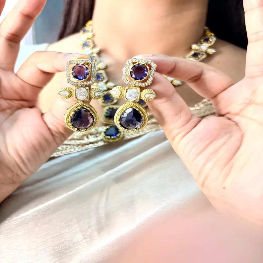 Velzora Amethyst Royale Necklace Set