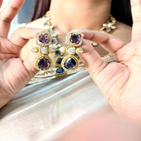 Velzora Amethyst Royale Necklace Set