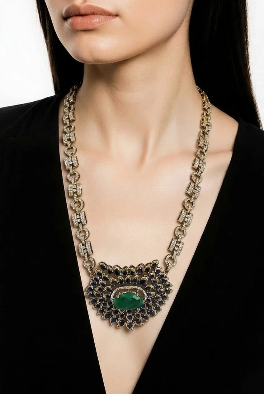 Velzora Zariya Noor-E-Zamrud Necklace