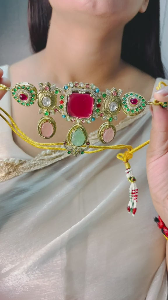 Velzora Sabhya Ruhan Choker Set