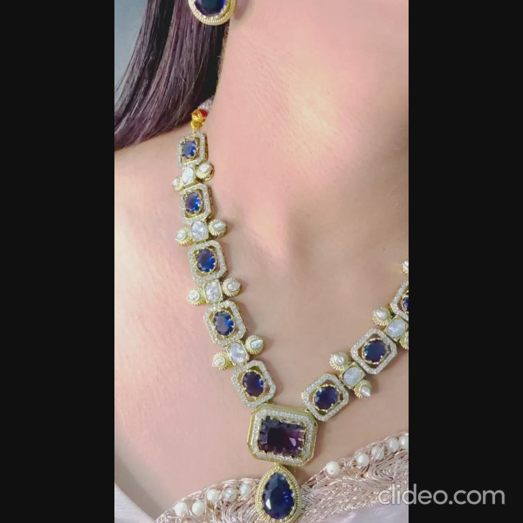 Velzora Amethyst Royale Necklace Set