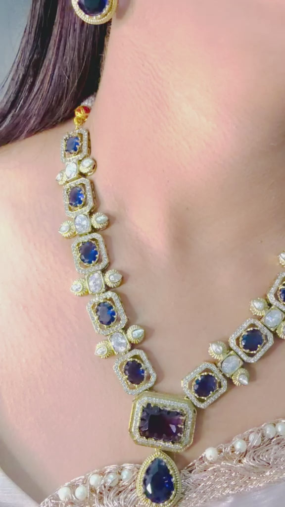 Velzora Amethyst Royale Necklace Set
