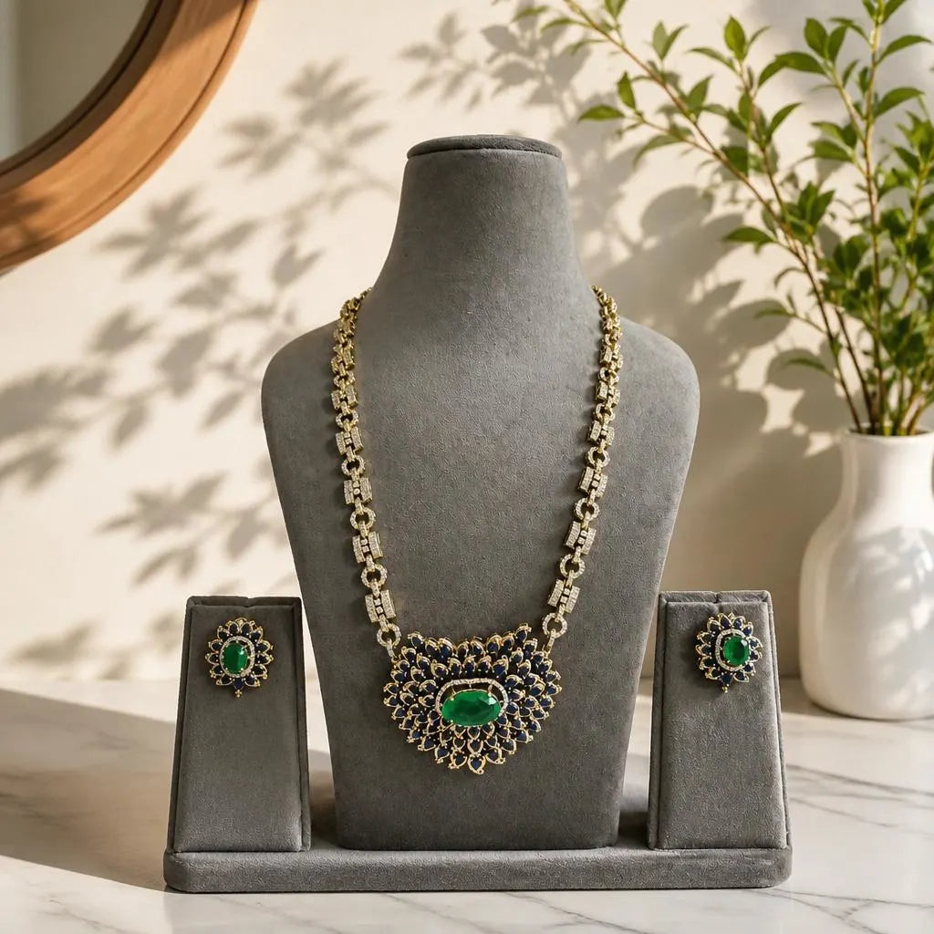 Velzora Zariya Noor-E-Zamrud Necklace